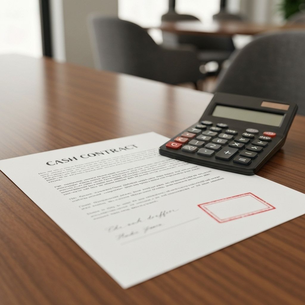 Cash offer documentation and calculator