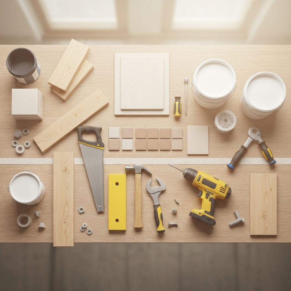 Home renovation materials and tools
