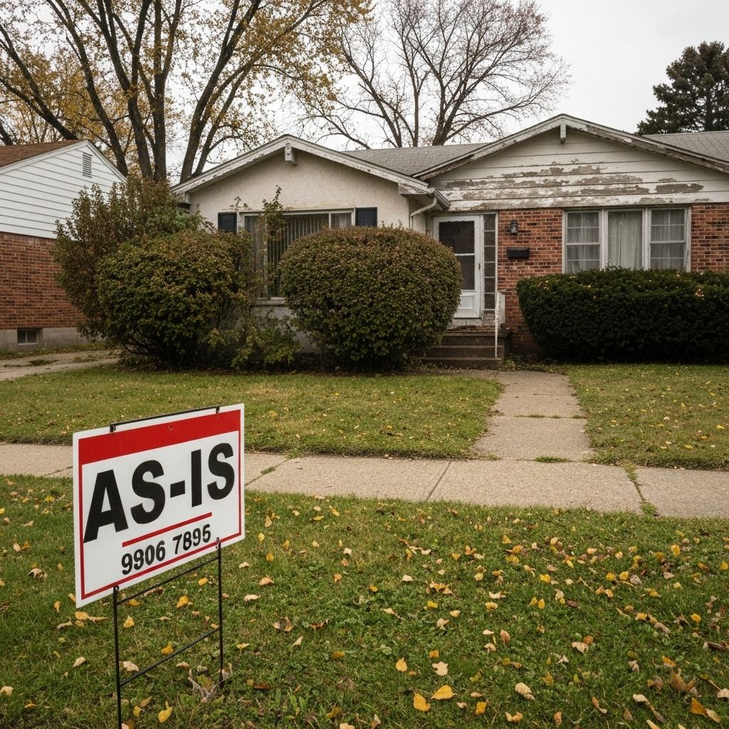 House being sold as-is